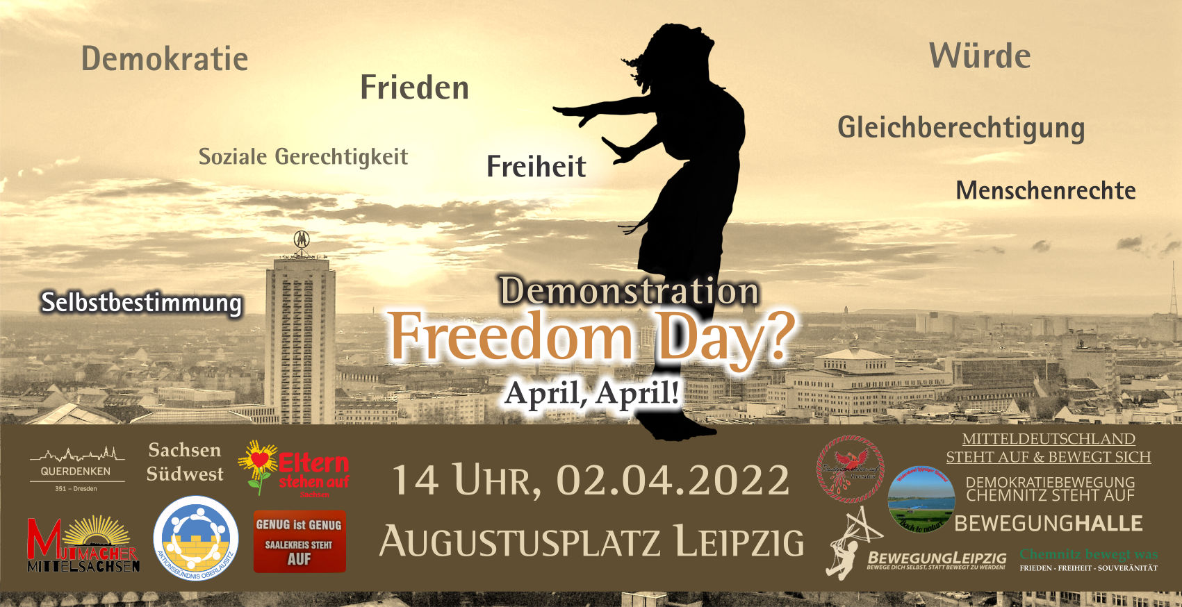 Großdemo: Freedom Day? April, April!